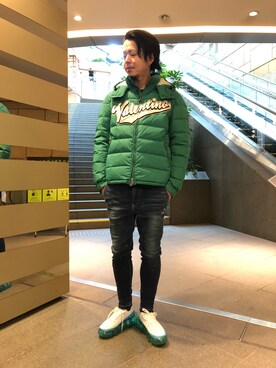 「ROYAL FLASH（ロイヤルフラッシュ）のアイテム（シューズ）」を使った、motohisaさん（メンズ・176cm）の冬コーディネート