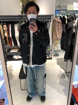 「STUD MUFFIN」｜「アイテム（ブルゾン）」を使った、motohisaさん（メンズ・176cm）の秋コーディネート