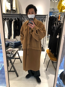 「MIHARAYASUHIRO（ミハラヤスヒロ）のアイテム（ジャケット/アウター）」を使った、motohisaさん（メンズ・176cm）の秋コーディネート