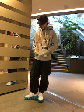 「ROYAL FLASH（ロイヤルフラッシュ）のアイテム（シューズ）」を使った、motohisaさん（メンズ・176cm）の冬コーディネート