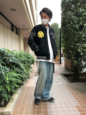 「STUD MUFFIN」｜「アイテム（ブルゾン）」を使った、motohisaさん（メンズ・176cm）の秋コーディネート
