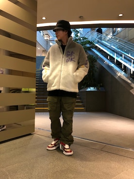 「ROYAL FLASH（ロイヤルフラッシュ）のアイテム（ジャケット/アウター）」を使った、motohisaさん（メンズ・176cm）の冬コーディネート