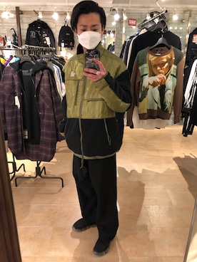 「READYMADE（レディメイド）のアイテム（ジャケット/アウター）」を使った、motohisaさん（メンズ・176cm）の冬コーディネート