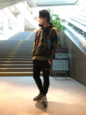 「P.M.D.S.（ピー エム ディー エス）のアイテム（トップス）」を使った、motohisaさん（メンズ・176cm）の冬コーディネート
