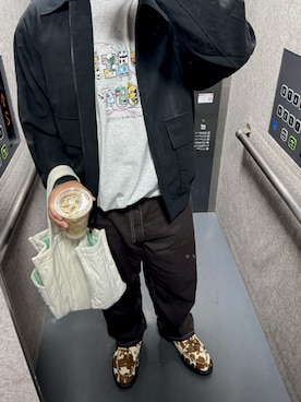 「Cup and Cone（カップアンドコーン）のアイテム」を使った、ゆーいさん（メンズ・173cm）の春コーディネート