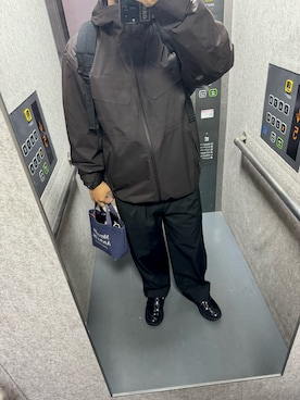 「アイテム（ナイロンジャケット）」を使った、ゆーいさん（メンズ・173cm）の秋コーディネート