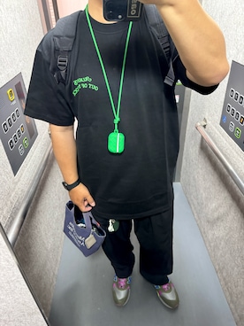「Wide Dad（ワイドダッド）のアイテム」を使った、ゆーいさん（メンズ・173cm）の春コーディネート