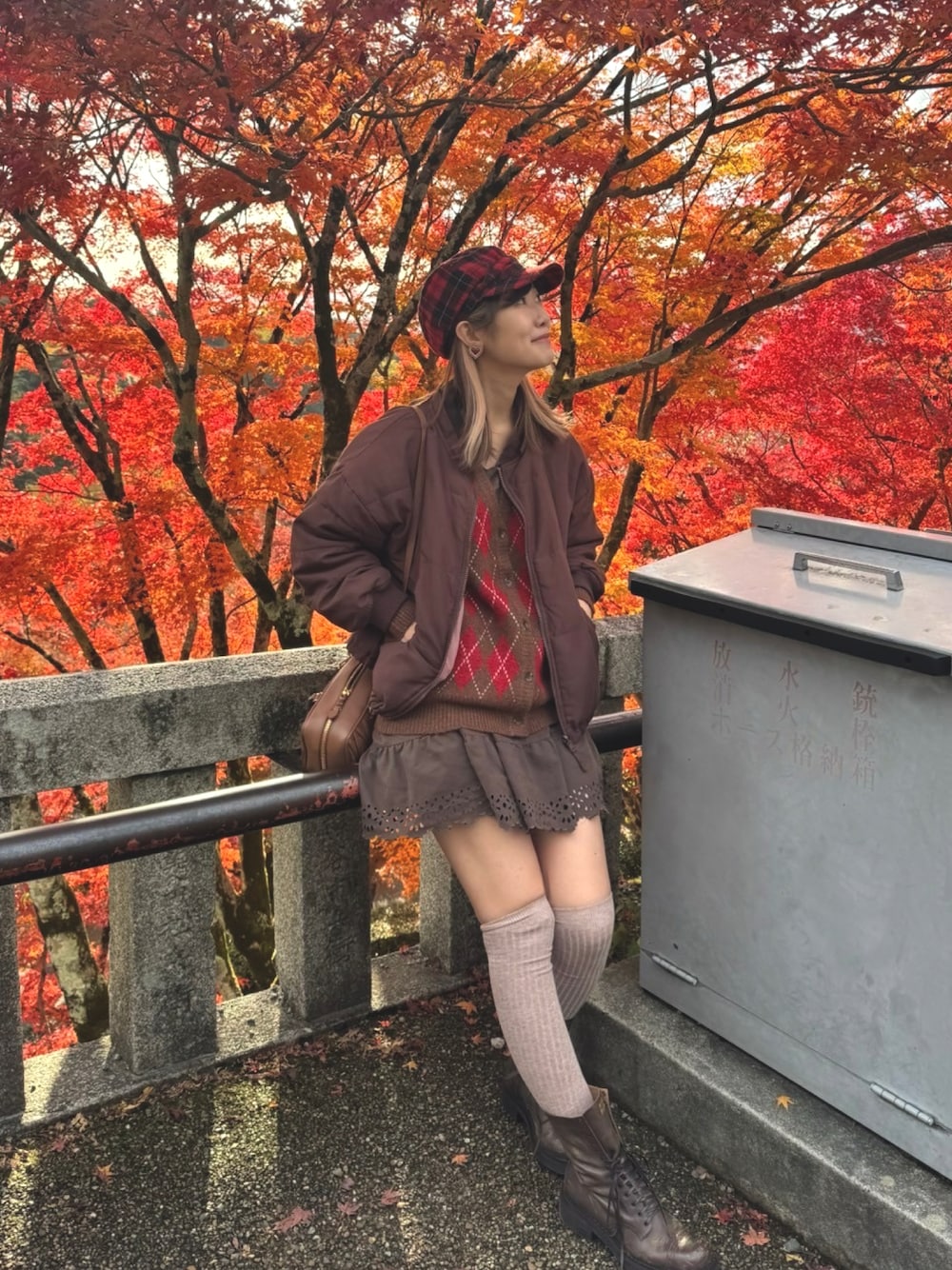 miu miuのブーツ（ブラウン系）を使った人気ファッション