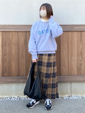 「タートルネック」｜「アイテム（音楽/本・雑誌）」を使った、ちぃーさん（レディース・161cm）の冬コーディネート