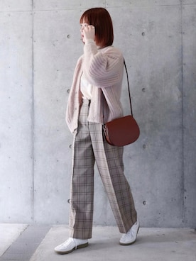 「UNIQLO U」｜「アイテム（福袋/福箱）」を使った、ちぃーさん（レディース・161cm）の秋コーディネート