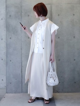 「amplis（アンプリス）のアイテム」を使った、ちぃーさん（レディース・161cm）の夏コーディネート