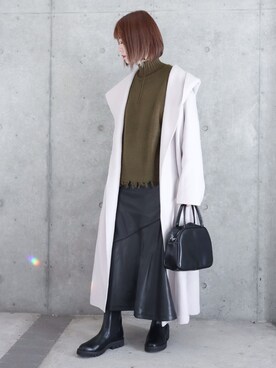 「ROYAL PARTY（ロイヤルパーティー）のアイテム（その他アウター）」を使った、ちぃーさん（レディース・161cm）の秋コーディネート