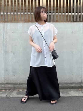 「シースルー」｜「アイテム（福袋/福箱）」を使った、ちぃーさん（レディース・161cm）の夏コーディネート