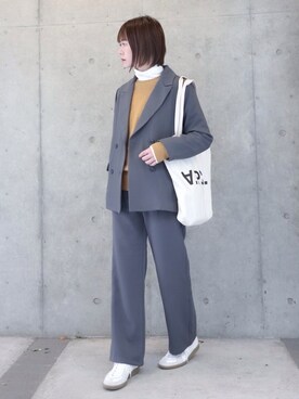 「Happy John（ハッピージョン）のアイテム（ジャケット/アウター）」を使った、ちぃーさん（レディース・161cm）の冬コーディネート