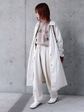 「zucca」｜「アイテム（その他アウター）」を使った、ちぃーさん（レディース・161cm）の秋コーディネート