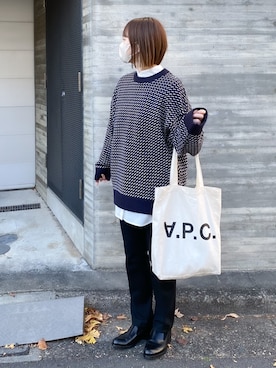 「アイテム（福袋/福箱）」を使った、ちぃーさん（レディース・161cm）の冬コーディネート