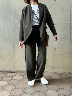 「Happy John（ハッピージョン）のアイテム（ジャケット/アウター）」を使った、ちぃーさん（レディース・161cm）の夏コーディネート