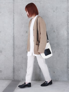 「DHOLIC（ディーホリック）のアイテム（ローファー）」を使った、ちぃーさん（レディース・161cm）の秋コーディネート