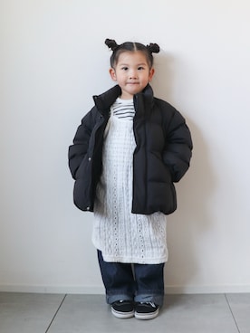 「VANS(バンズ)のアイテム」を使った、KISA / SANAさん(キッズ・90cm)の冬コーディネート