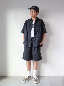 「ARC'TERYX（アークテリクス）のアイテム」を使った、KISA / SANAさん（キッズ・90cm）の夏コーディネート