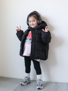 「冬コーデ」｜KISA / SANAさん（キッズ・151cm）の冬コーディネート