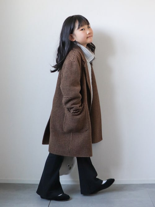TODAYFUL（トゥデイフル）の「オーバーチェックコート(KIDS