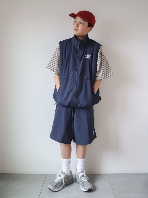 UMBRO アンブロ 別注コラボ ワンポイントロゴ刺繍ナイロンショート