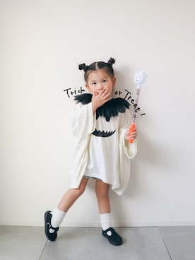 「アイテム（ファッション雑貨）」を使った、KISA / SANAさん（キッズ・151cm）の秋コーディネート