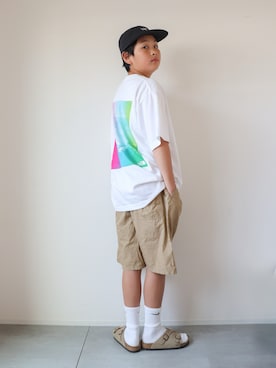 「BREEZE（ブリーズ）のアイテム」を使った、KISA / SANAさん（キッズ・154cm）の夏コーディネート
