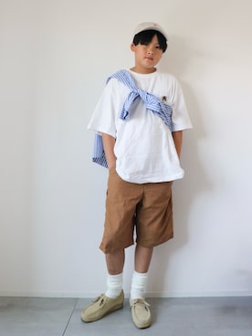 「アイテム（その他シューズ）」を使った、KISA / SANAさん（キッズ・148cm）の夏コーディネート