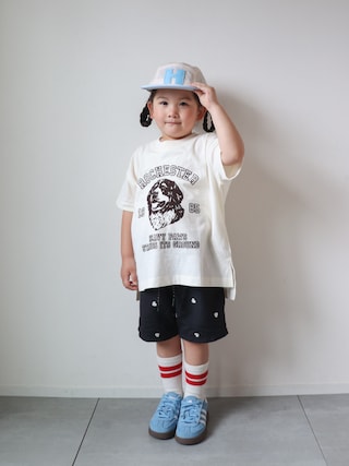 「LOWRYS FARM(ローリーズファーム)のアニマルネップT 668881(Tシャツ/カットソー)」を使った、KISA / SANAさん(キッズ・154cm)の春コーディネート