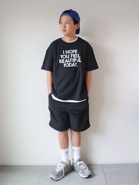 「アイテム（パンツ）」を使った、KISA / SANAさん（キッズ・154cm）の春コーディネート