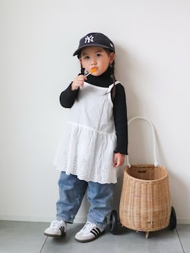 KISA / SANAさん（キッズ・151cm）の冬コーディネート