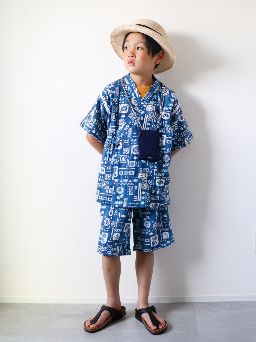 BREEZE（ブリーズ）の「昆虫＆タイル柄甚平（浴衣）」 - WEAR