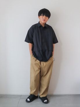 「アイテム（サンダル）」を使った、KISA / SANAさん（キッズ・148cm）の夏コーディネート