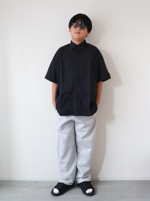 BAMBINO ブラック ショートスリーブシャツ サイズ3 トリクシオン シアー レギュラー ショートスリーブ シャツ FORM
