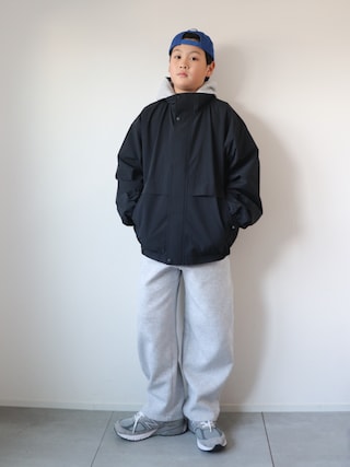 「CAHLUMN（カウラム）のCAHLUMN/カウラム 6Panel Cap“'23”/シックスパネルキャップ（キャップ）」を使った、KISA / SANAさん（キッズ・151cm）の冬コーディネート