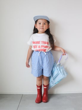 「pairmanon（ペアマノン）のアイテム」を使った、KISA / SANAさん（キッズ・90cm）の夏コーディネート