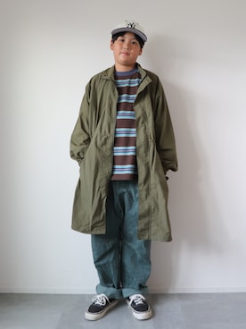 「VANS(バンズ)のアイテム」を使った、KISA / SANAさん(キッズ・151cm)の秋コーディネート