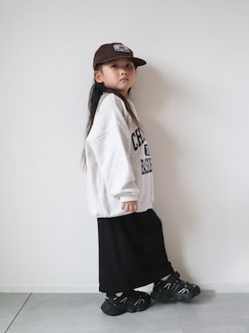 「devirock（デビロック）のアイテム」を使った、KISA / SANAさん（キッズ・100cm）の秋コーディネート