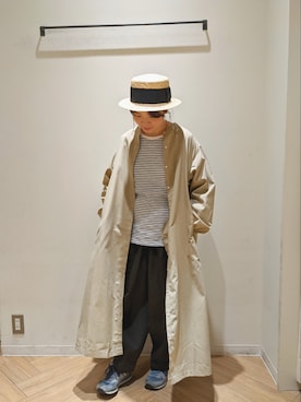 「サマンサ モスモス(Samansa Mos2)」｜「アイテム（シャツワンピース）」を使った、no_さん（レディース・155cm）の春コーディネート