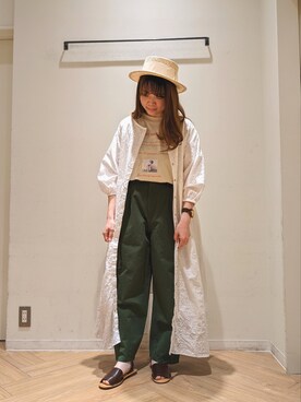 「Samansa Mos2（サマンサ モスモス）のセパレートサンダル（サンダル）」を使った、no_さん（レディース・155cm）の春コーディネート