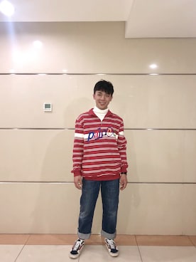 「VANS（バンズ）のアイテム（その他シューズ）」を使った、Liuさん（メンズ・172cm）の秋コーディネート