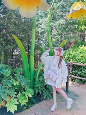 「アイテム（ドレス）」を使った、キノさん（レディース・153cm）の冬コーディネート