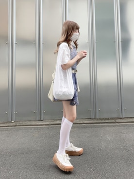 「CDG（シーディージー）のアイテム」を使った、キノさん（レディース・153cm）の秋コーディネート