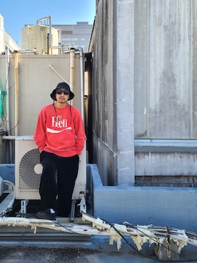 「roundabout（ラウンダバウト）のアイテム」を使った、HDKさん（メンズ・172cm）の秋コーディネート