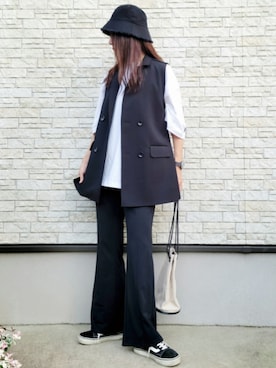 「PUBLUX（パブリュクス）のアイテム（バッグ）」を使った、**ゆぅ**さん（レディース・164cm）の夏コーディネート