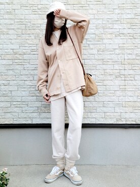 「UNIQLO U」｜「アイテム（ソックス/靴下）」を使った、**ゆぅ**さん（レディース・164cm）の秋コーディネート