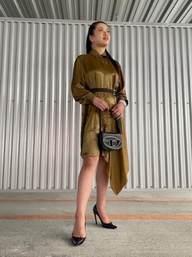 「アイテム（アクセサリー）」を使った、ERIさん（レディース・164cm・20代）の秋コーディネート