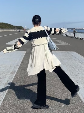 「Kastane（カスタネ）のアイテム（パンツ）」を使った、senaさん（レディース・160cm）の春コーディネート